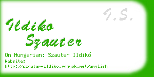 ildiko szauter business card