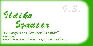 ildiko szauter business card